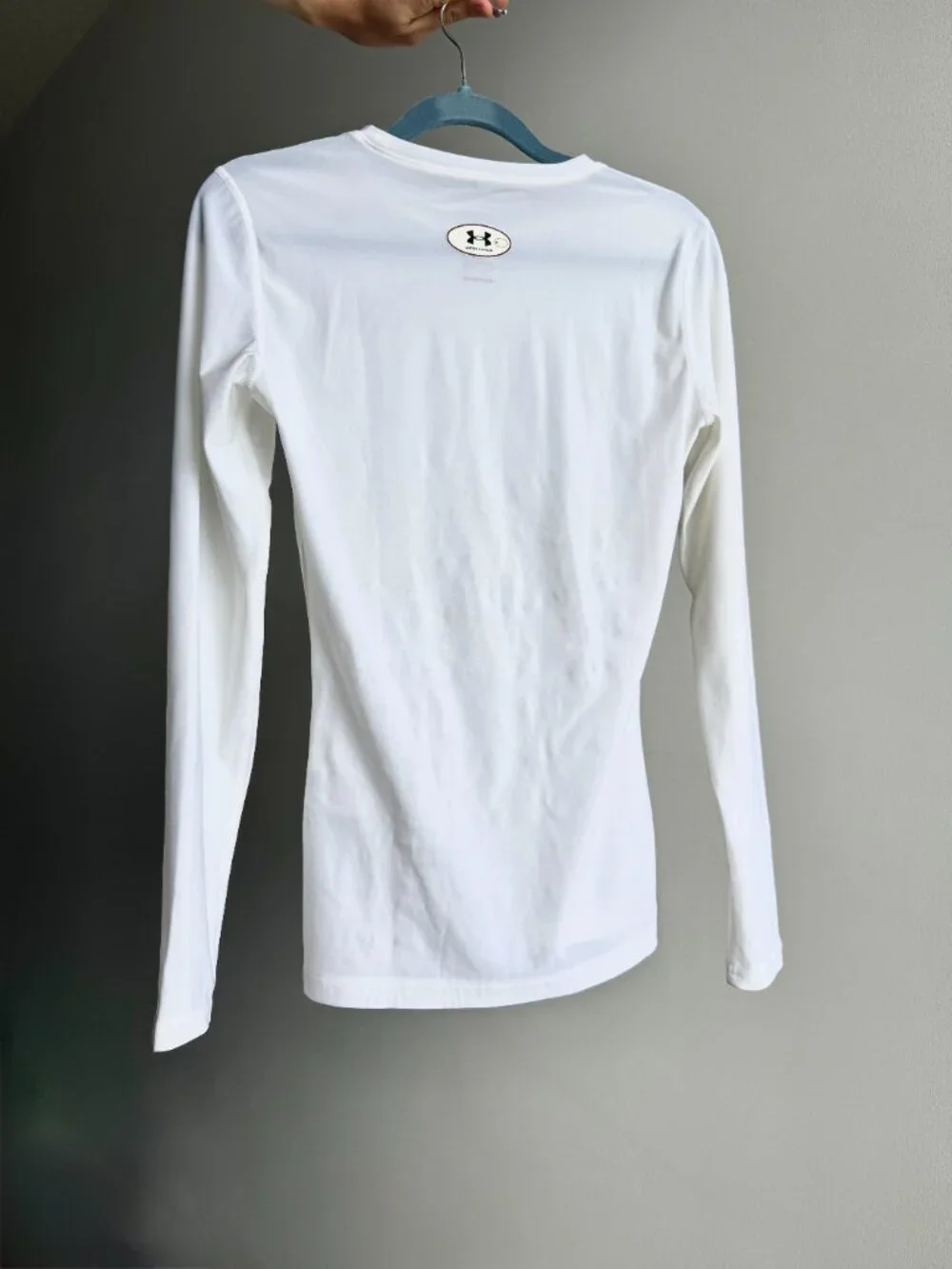 NEW Under Armour HeatGear Compression Long Sleeve – Women's Small – White - Picture 2 of 5